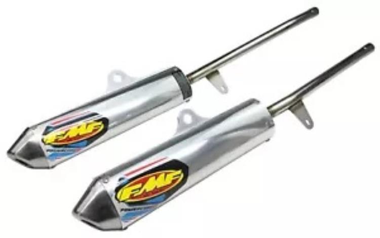 FMF Powercore-2 デュアル アルミニウム/ステンレス スリップオン サイレンサー (020264) FMF Powercore-2 Dual Aluminum/Stainless Slip-On Silencers (020264) 【並行輸入品】