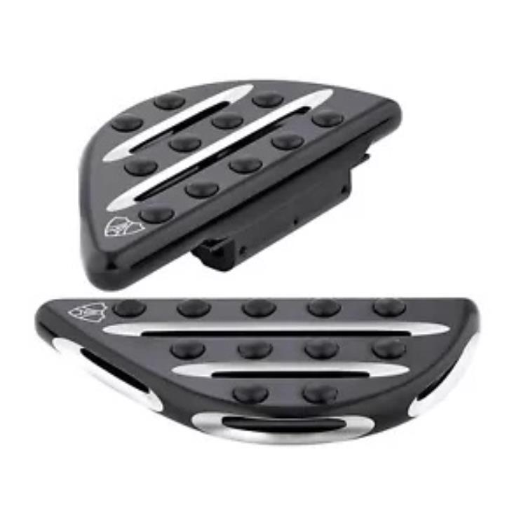 Arlen Ness ディープカット ブラック 乗客用フロアボード (06-834) Arlen Ness Deep Cut Black Passenger Floorboards (06-834) 【並行輸入品】