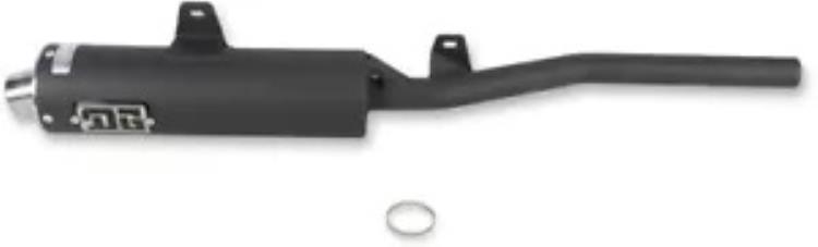 DG RCM II ユーティリティ シリーズ ブラック スチール スリップオン エキゾースト (051-4004) DG RCM II Utility Series Black Steel Slip-On Exhaust (051-4004) 【並行輸入品】
