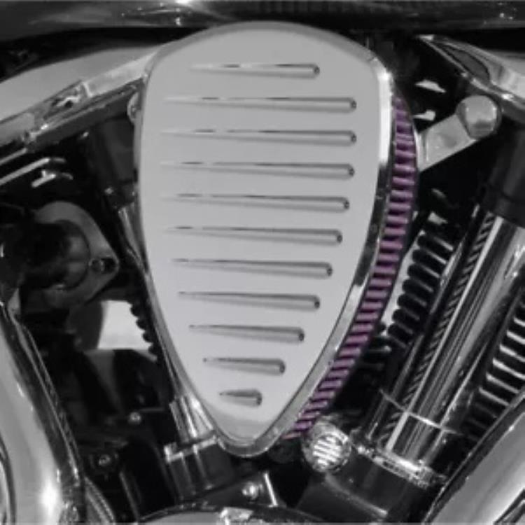 バロンクロームコメットビッグエアクリーナーキット(BA-2074-06) Baron Chrome Comet Big Air Cleaner Kit (BA-2074-06) 【並行輸入品】｜カスタムパーツ WORLD倉庫