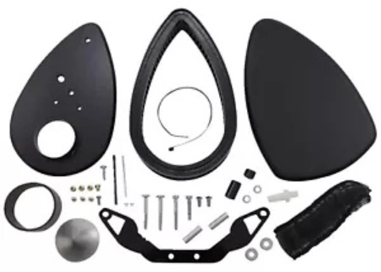 バロン スムースブラック ビッグエアクリーナーキット (BA-2020-00B) Baron Smooth Black Big Air Cleaner Kit (BA-2020-00B) 【並行輸入品】|カスタムパーツ WORLD倉庫