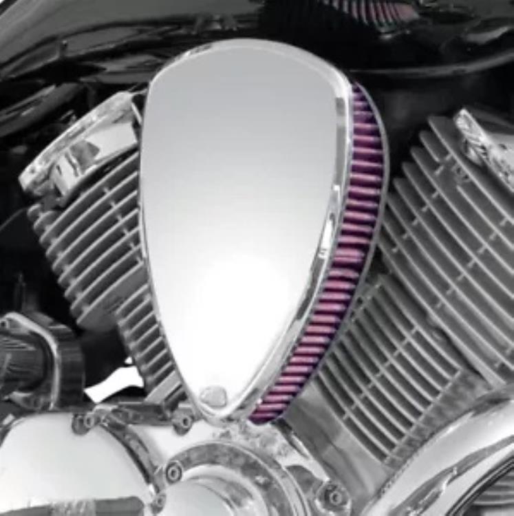 バロン クロームスムースビッグエアクリーナーキット(BA-2060-00) Baron Chrome Smooth Big Air Cleaner Kit (BA-2060-00) 【並行輸入品】|カスタムパーツ WORLD倉庫