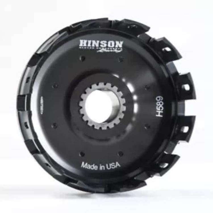 Hinson ビレットプルーフ クラッチ バスケット キックスタート ギア & クッション付き (H589) Hinson Billetproof Clutch Basket w/Kickstart Gear & Cushions (H589) 【並行輸入品】｜カスタムパーツ WORLD倉庫