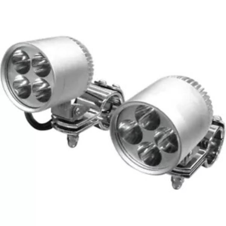 Rivco 2 インチ LED クローム ドライビング ライト キット 1.25 インチ クランプ付き (DLLED125) Rivco 2" LED Chrome Driving Light Kit with 1.25" Clamp (DLLED125) 【並行輸入品】｜カスタムパーツ WORLD倉庫
