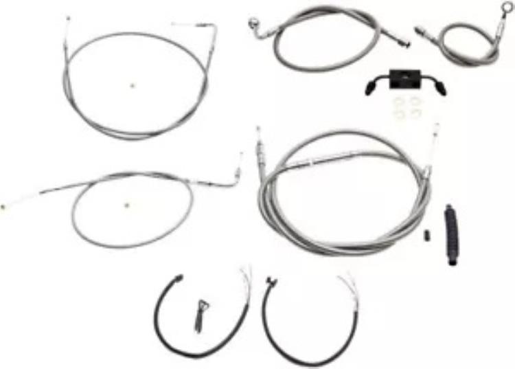 LA Choppers ステンレス コンプリート ケーブル キット 15\