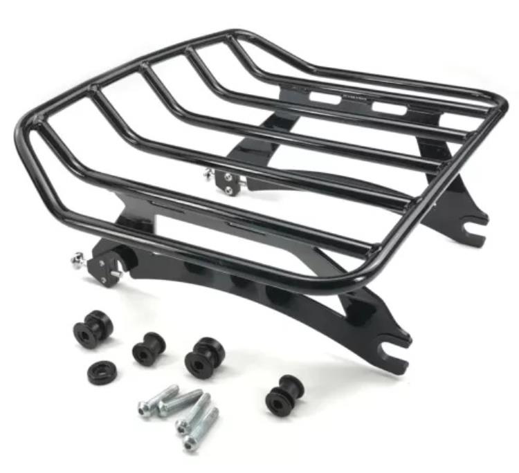 コブラ ラージ 取り外し可能 ブラック リア 荷物 オートバイ ラック (502-2610B) Cobra Large Detachable Black Rear Luggage Motorcycle Rack (502-2610B) 【並行輸入品】