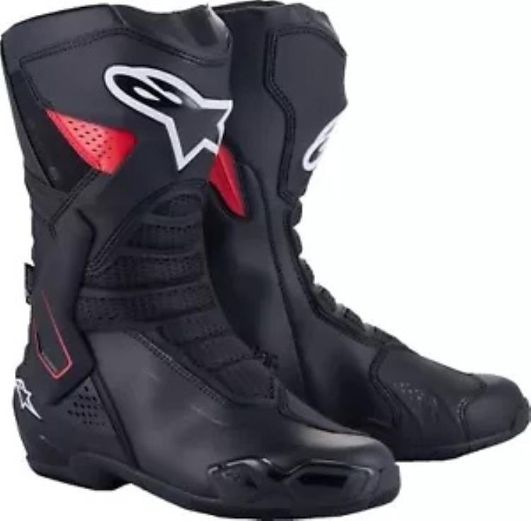 Alpinestars SMX-6 V3 メンズ ドライスター オートバイ ブーツ ブラック/レッド Alpinestars SMX-6 V3 Mens Drystar Motorcycle Boots Black/Red 【並行輸入品】｜カスタムパーツ WORLD倉庫