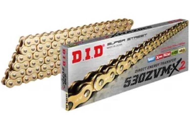 DID 530ZVM-X2 スーパーストリートゴールドチェーン 120リンク(M530ZVMX2G120) DID 530ZVM-X2 Super Street Gold Chain 120 Links (M530ZVMX2G120) 【並行輸入品】