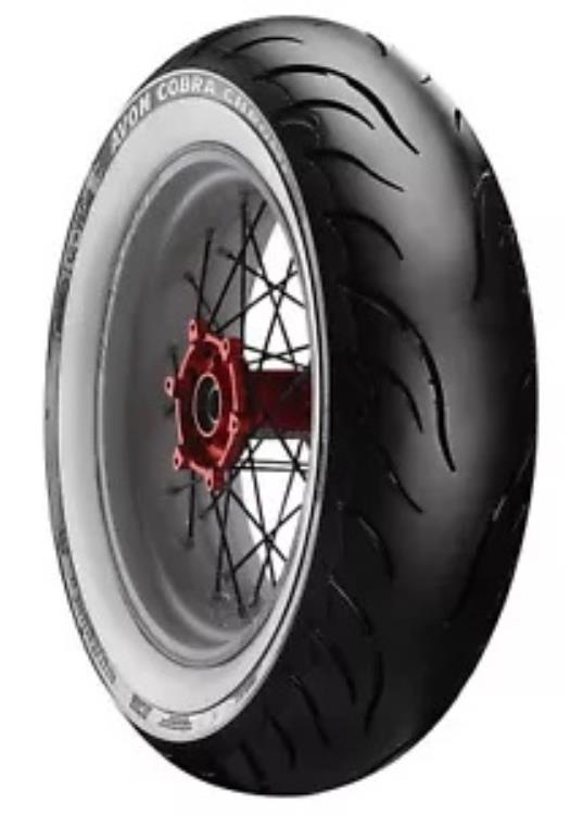 エイボン コブラ クローム AV92 ホワイト ウォール リア タイヤ 180/65B16 (638159) Avon Cobra Chrome AV92 White Wall Rear Tire 180/65B16 (638159) 【並行輸入品】