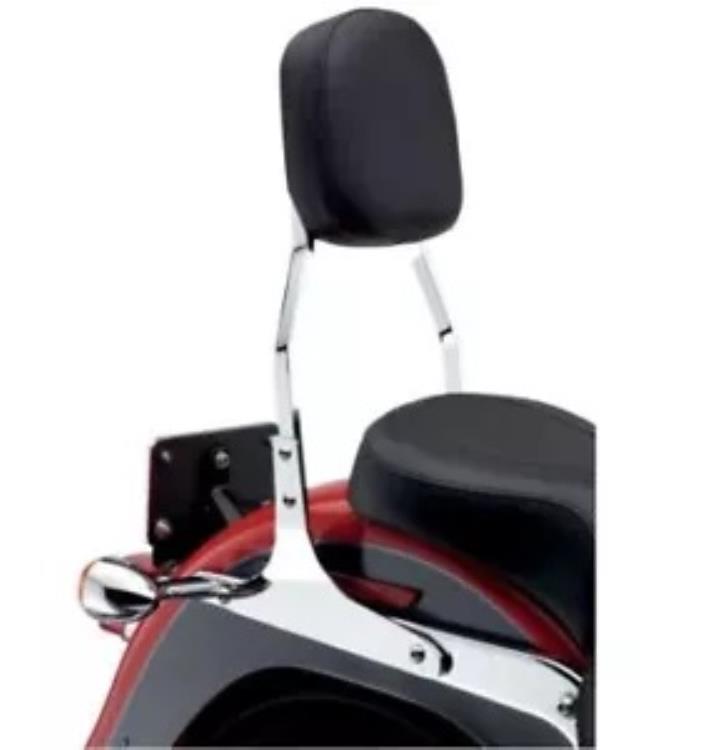 コブラ スクエア スタンダード 17 インチ クローム シーシーバー パッセンジャー バックレスト (602-1251) Cobra Square Standard 17\