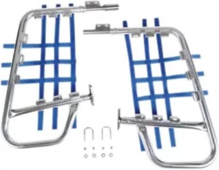 DG ナチュラル/ブルー アルミニウム合金ナーフ バー (60-6220) DG Natural/Blue Aluminum Alloy Nerf Bars (60-6220) 【並行輸入品】