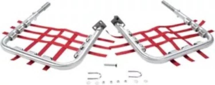 DG ナチュラル/レッド アルミニウム合金 ナーフ バー (60-2110) DG Natural/Red Aluminum Alloy Nerf Bars (60-2110) 【並行輸入品】