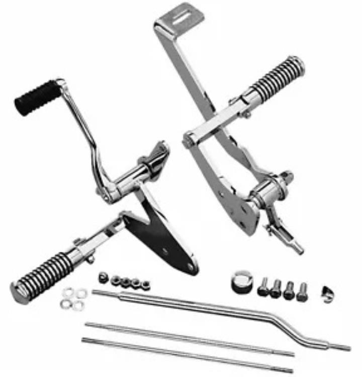ドラッグ スペシャリティーズ クローム フォワード コントロール ペグ付き '82-94/'99-00 FXR (DS-243485) Drag Specialties Chrome Forward Controls w/Pegs '82-94/'99-00 FXR (DS-243485) 【並行輸入品】