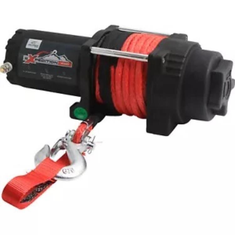 All Balls 4500ポンド エクスペディション 4 ボルト ウインチ 合成ロープ付き (431-01026) All Balls 4500lb Expedition 4-Bolt Winch w/ Synthetic Rope (431-01026) 【並行輸入品】