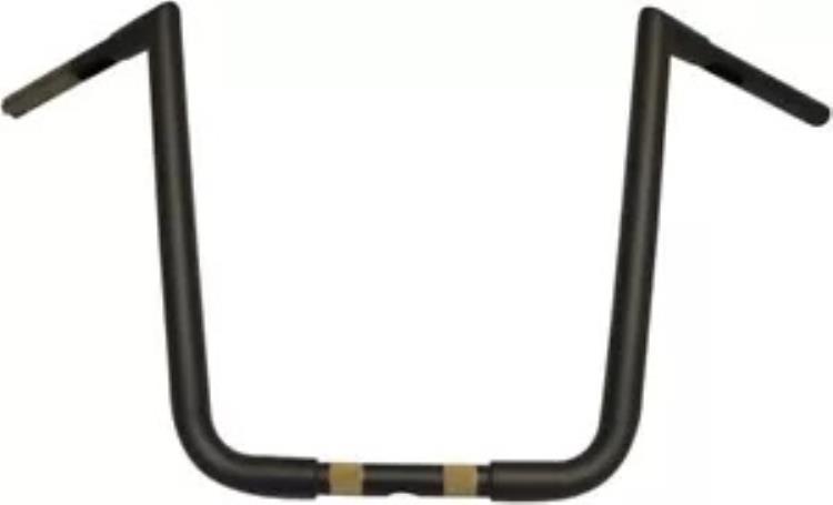 LA チョッパーズ 1.25 インチ ビッグ ツイン ピークス M ブラック ハンドルバー 16 インチ エンド ライズ (LA-7360-16M) LA Choppers 1.25\