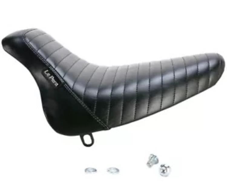Le Pera ベアボーンズ プリーツ ブラック ソロシート (LX-007PT) Le Pera Bare Bones Pleated Black Solo Seat (LX-007PT) 【並行輸入品】