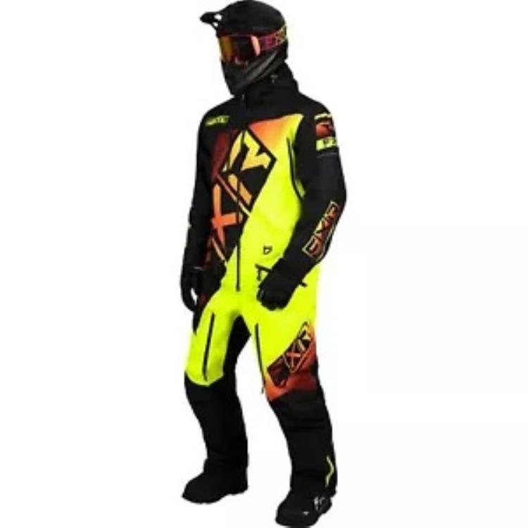 FXR CX Lite メンズ スノー モノスーツ ブラック/インフェルノ FXR CX Lite Mens Snow Monosuit Black/Inferno 【並行輸入品】｜カスタムパーツ WORLD倉庫