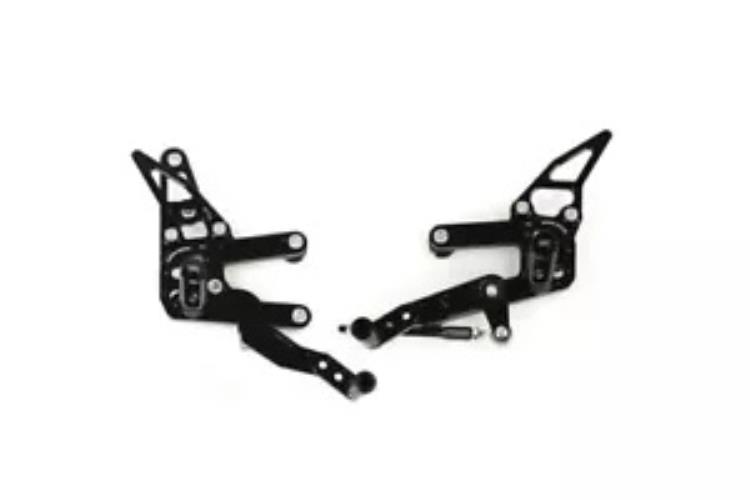 Driven TT ブラック アルミニウム リアセット (DRP-722-BK) Driven TT Black Aluminum Rearsets (DRP-722-BK) 【並行輸入品】