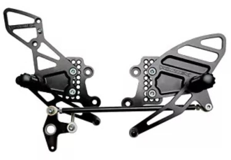 Vortex オリジナル ブラック リアセット '04-07 CBR1000RR/'03-06 CBR600RR (RS205K) Vortex Original Black Rearsets for '04-07 CBR1000RR/'03-06 CBR600RR (RS205K) 【並行輸入品】｜カスタムパーツ WORLD倉庫