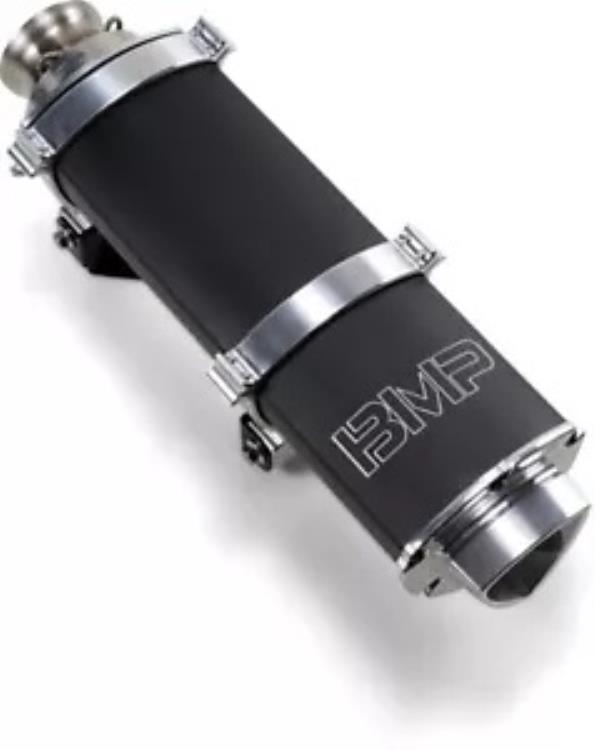 バイクマン ビッグモー ブラック スリップオンマフラー (17-104) Bikeman Big Mo Black Slip-On Muffler (17-104) 【並行輸入品】|カスタムパーツ WORLD倉庫