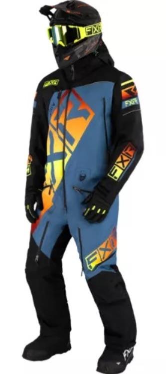 FXR CX FAST インシュレーテッド メンズ スノー モノスーツ ブラック/スチール/インフェルノ FXR CX FAST Insulated Mens Snow Monosuit Black/Steel/Inferno 【並行輸入品】|カスタムパーツ WORLD倉庫