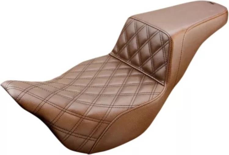サドルメン ステップアップ 格子ステッチ ブラウン バイク用シート (Y13-16-175BR) Saddlemen Step-Up Lattice Stitch Brown Motorcycle Seat (Y13-16-175BR) 【並行輸入品】