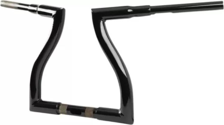 LA チョッパーズ ブラック 12 インチ ライズ スレッシャー T バー ハンドルバー (LA-7317-12B) LA Choppers Black 12" Rise Thresher T-Bar Handlebar (LA-7317-12B) 【並行輸入品】｜カスタムパーツ WORLD倉庫 78,045円