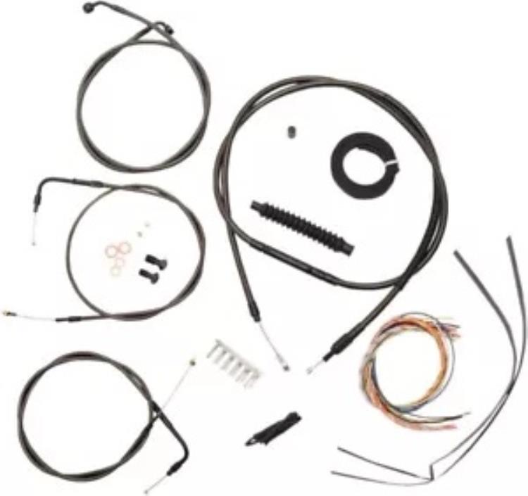 LA Choppers Midnight コンプリート ケーブル キット (ミニ エイプ バー用) (LA-8310KT2-08M) LA Choppers Midnight Complete Cable Kit for Mini Ape Bars (LA-8310KT2-08M) 【並行輸入品】｜カスタムパーツ WORLD倉庫