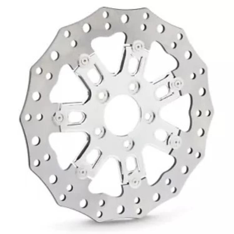 Arlen Ness 14 インチ 7 バルブ クローム ブレーキ ローター (33-10302-203) Arlen Ness 14" 7-Valve Chrome Brake Rotor (33-10302-203) 【並行輸入品】|カスタムパーツ WORLD倉庫