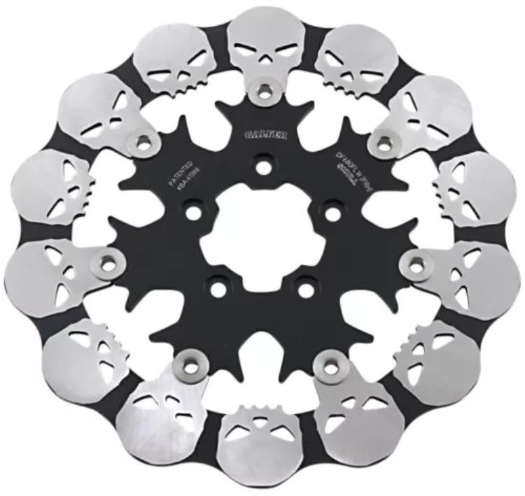 Galfer 11.5 インチ スタンダード フローティング スカル フロント ブレーキ ローター (DF680FRH) Galfer 11.5\