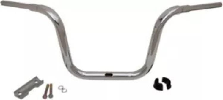 LA チョッパーズ 1.5 インチ グランデ トラッド エイプ ハンガー クローム ハンドルバー 12 インチ ライズ (LA-7314-12) LA Choppers 1.5\