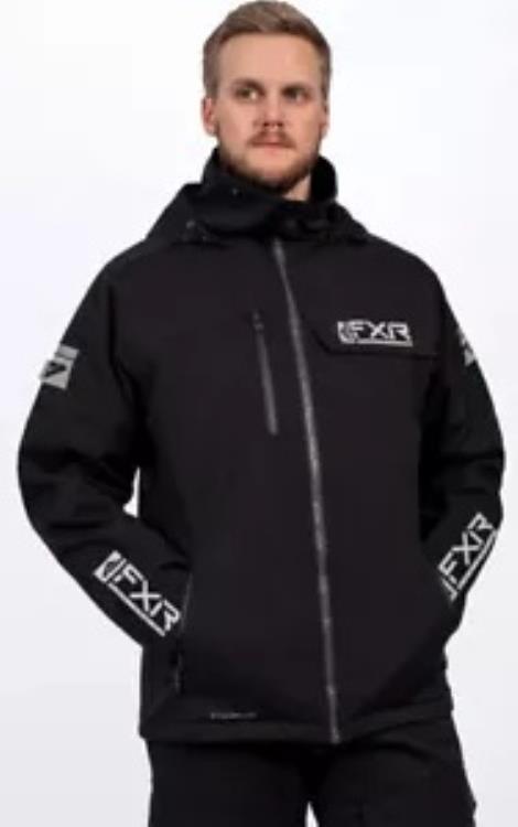 FXR ヴェイパー プロ 断熱トリラミネート メンズ ジャケット ブラック FXR Vapor Pro Insulated Tri-Laminate Mens Jacket Black 【並行輸入品】