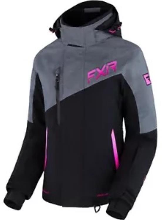 FXR エッジ レディース スノー ジャケット ブラック/ミッドグレー/ラズベリー FXR Edge Womens Snow Jacket Black/Mid Gray/Raspberry 【並行輸入品】|カスタムパーツ WORLD倉庫