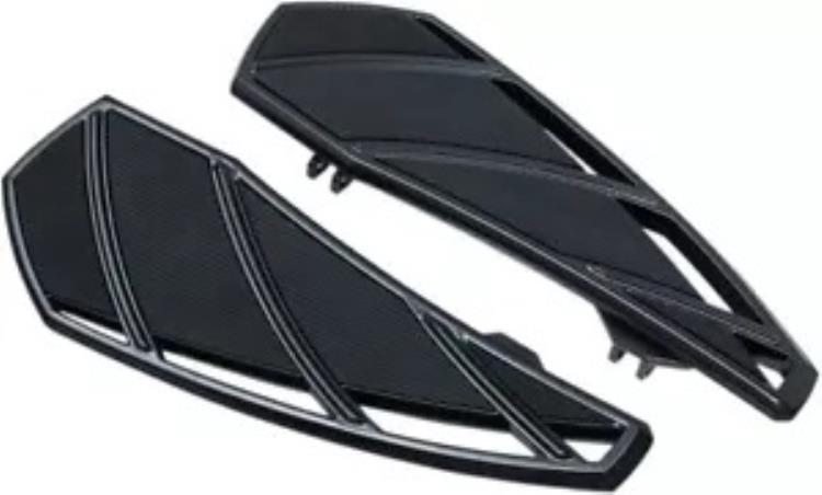 Kuryakyn グロス ブラック ファントム ドライバー フロアボード (5793) Kuryakyn Gloss Black Phantom Driver Floorboards (5793) 【並行輸入品】
