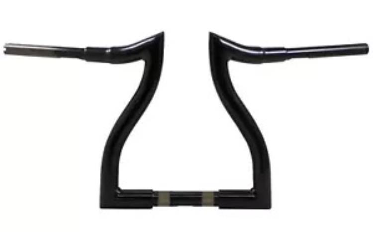 LA チョッパーズ ブラック ハンマーヘッド 12 インチ ライズ T バー ハンドルバー (LA-7326-12B) LA Choppers Black Hammerhead 12" Rise T-Bar Handlebar (LA-7326-12B) 【並行輸入品】｜カスタムパーツ WORLD倉庫 79,255円