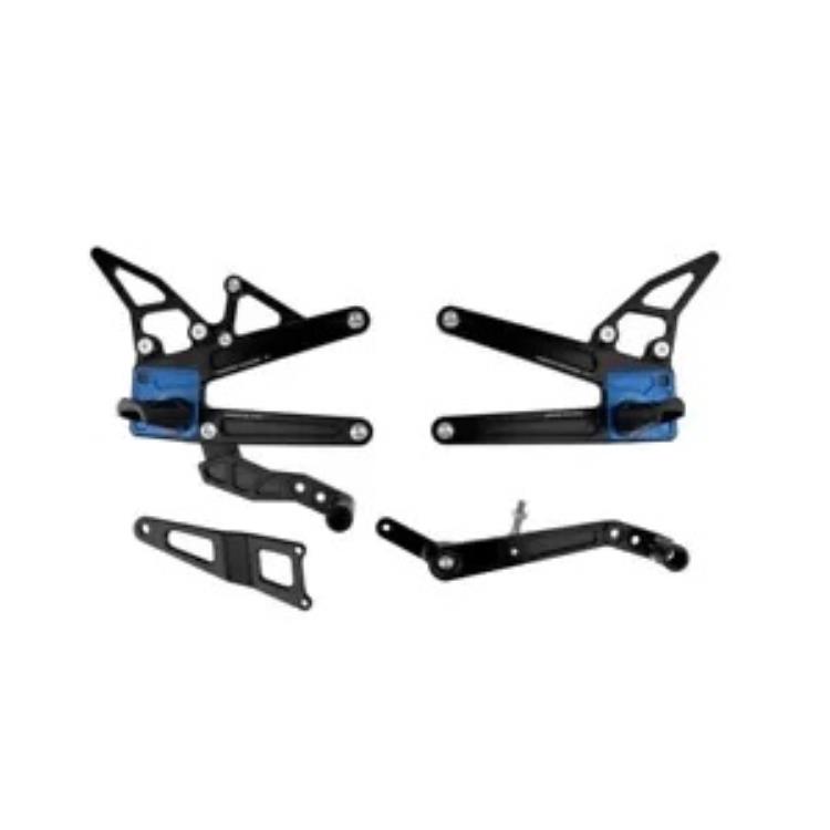 Driven TT ブラック アルミニウム リアセット (DRP-717-BK) Driven TT Black Aluminum Rearsets (DRP-717-BK) 【並行輸入品】