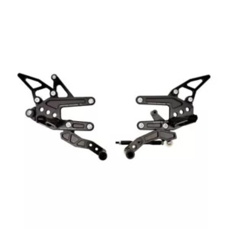 Driven TT ブラック アルミニウム リアセット (DRP-719-BK) Driven TT Black Aluminum Rearsets (DRP-719-BK) 【並行輸入品】