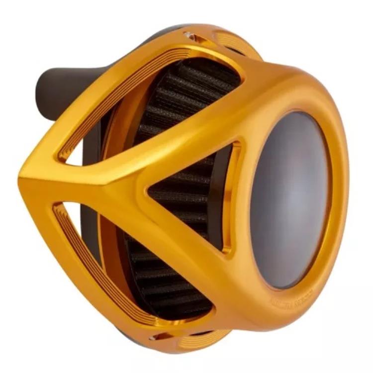 アレンネス クリアティアゴールド エアクリーナー(18-912) Arlen Ness Clear Tear Gold Air Cleaner (18-912) 【並行輸入品】