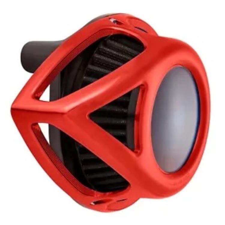 アレンネス クリアティアレッド エアクリーナー(18-969) Arlen Ness Clear Tear Red Air Cleaner (18-969) 【並行輸入品】
