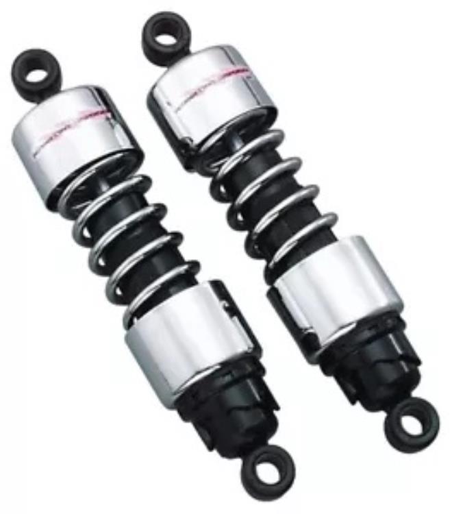 Progressive 412 シリーズ 高耐久クローム 13.5 インチ リアショック (412-4078C) Progressive 412 Series Heavy Duty Chrome 13.5\