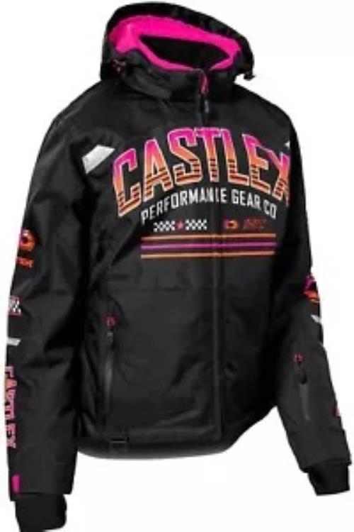 Castle X Strike G7 ウィメンズ スノー ジャケット ブラック/ピンク グロー/オレンジ Castle X Strike G7 Womens Snow Jacket Black/Pink Glow/Orange 【並行輸入品】