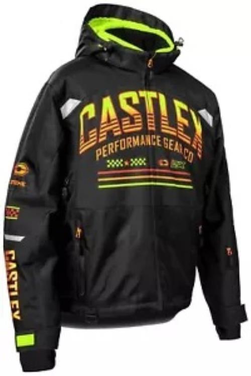 Castle X Strike G-7 メンズ スノー ジャケット ブラック/ハイビズ/オレンジ Castle X Strike G-7 Mens Snow Jacket Black/Hi-Vis/Orange 【並行輸入品】