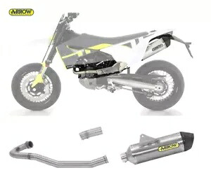 2021 キャット アロー レーステック チタン ハスクバーナ 701 スーパーモタード コンプリート エキゾースト - 2023- 2021 Kat Arrow Race-tech Titanium Husqvarna 701 Supermoto Complete Exhaust - 2023- 【並行輸入品】