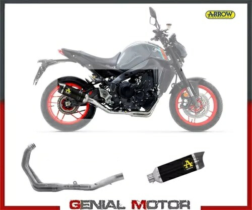 2021 ヤマハ Mt-09 ブラック アルミ キャット アロー サンダー フルエキゾースト- 2021 Yamaha Mt-09 Black Aluminum Kat Arrow Thunder Full Exhaust- 【並行輸入品】｜カスタムパーツ WORLD倉庫 181,500円
