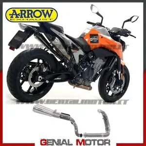 フルエキゾースト 2 アロー プロ レース チタン ターミナル 2018 KTM 790 Duke 用 - Full Exhaust 2 Arrow Pro Race Titanium Terminals for 2018 KTM 790 Duke- 【並行輸入品】|カスタムパーツ WORLD倉庫