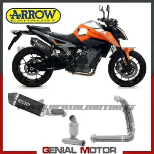 Arrow Race Te Allu コンプリートエキゾーストターミナル ブラック 2020 KTM 890 R Duke 20-用 Arrow Race Te Allu Complete Exhaust Terminal Black for 2020 KTM 890 R Duke 20- 【並行輸入品】