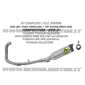 2015 ヤマハ YZF R3 アロー コンペティション エボ 2 フルチタン フルエキゾースト - 2020- 2015 Yamaha Yzf R3 Arrow Competition Evo 2 Full Titanium Full Exhaust - 2020- 【並行輸入品】|カスタムパーツ WORLD倉庫