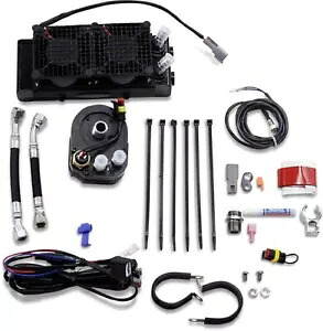 Ultracool ダウンチューブ マウント オイル クーラー キット ネイキッド ブラック ハーレーダビッドソン スポーツスター Ultracool Downtube Mount Oil Cooler Kit Naked Black Harley Davidson Sportster 【並行輸入品】