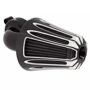 アレンネス モンスターサッカー 90度エアクリーナーキット ディープカット ブラック ハーレー M8 Arlen Ness Monster Sucker 90-Degree Air Cleaner Kit Deep Cut Black Harley M8 【並行輸入品】