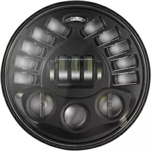 J.W.スピーカー 8791 ペデスタル マウント アダプティブ 2 LED ヘッドライト 7 インチ ブラック J.W. Speaker 8791 Pedestal Mount Adaptive 2 LED Headlight 7\